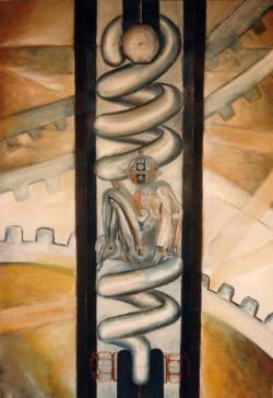Bild Mittig, &Ouml;l auf Leinwand, 1986, 60 x 90